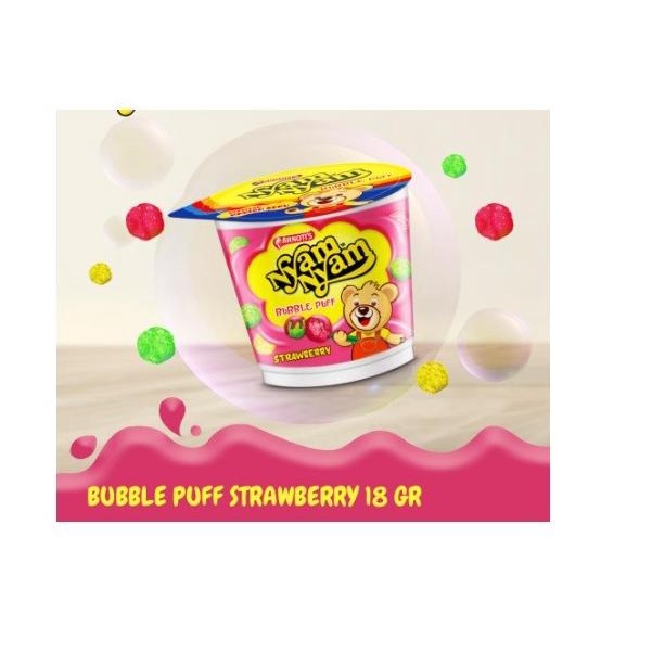 

Nyam-Nyam Bubble Puff Strawberry 18 Gr