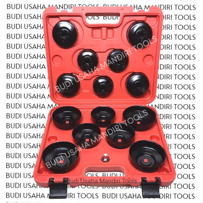 Tersedia Kunci Filter Oli Cup Set 14 Pcs - Kunci Filter Oli Mangkok - Wipro