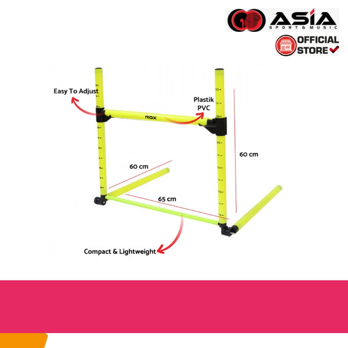 Promo Adjustable Hurdle Rox Ahr-890D Alat Latihan Futsal