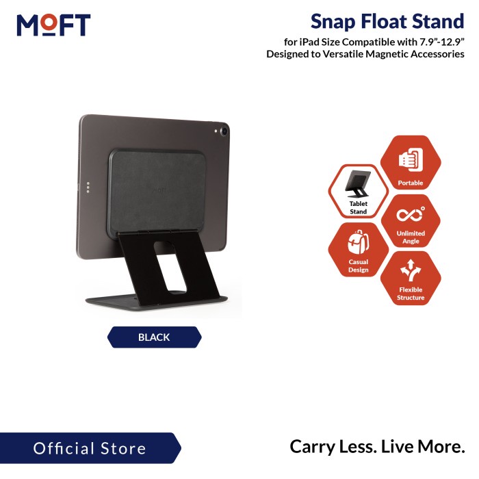 Terlaris Moft Snap Float Magnetic Ipad Stand / Universal Magnetic Tablet Stand