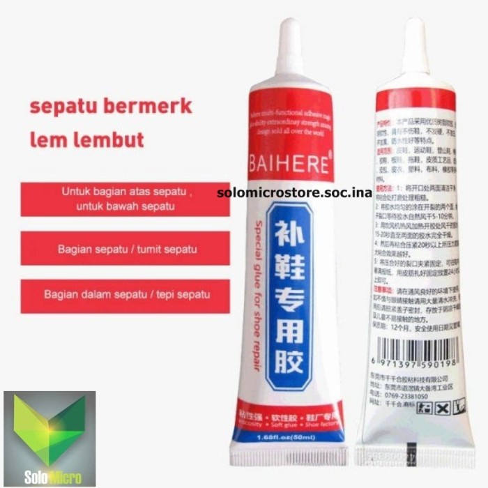 

Lem Sepatu Kuat Super Tahan Air 50ML Glue Perekat Sepatu Shoes