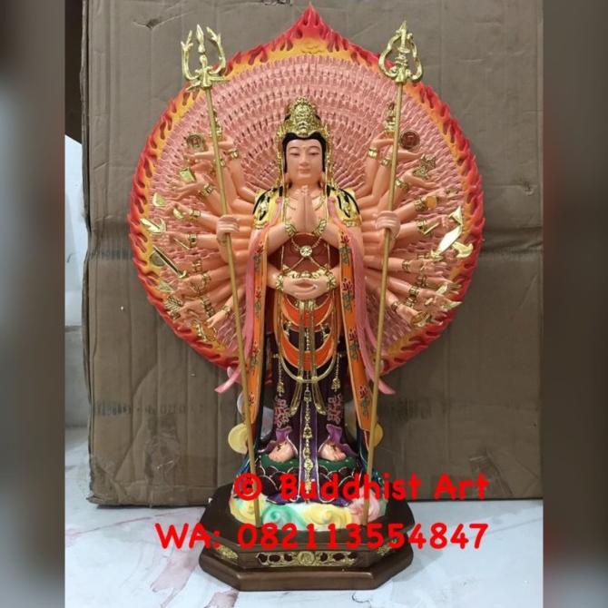 Patung Dewi Kwan Im Tangan seribu 19 inch