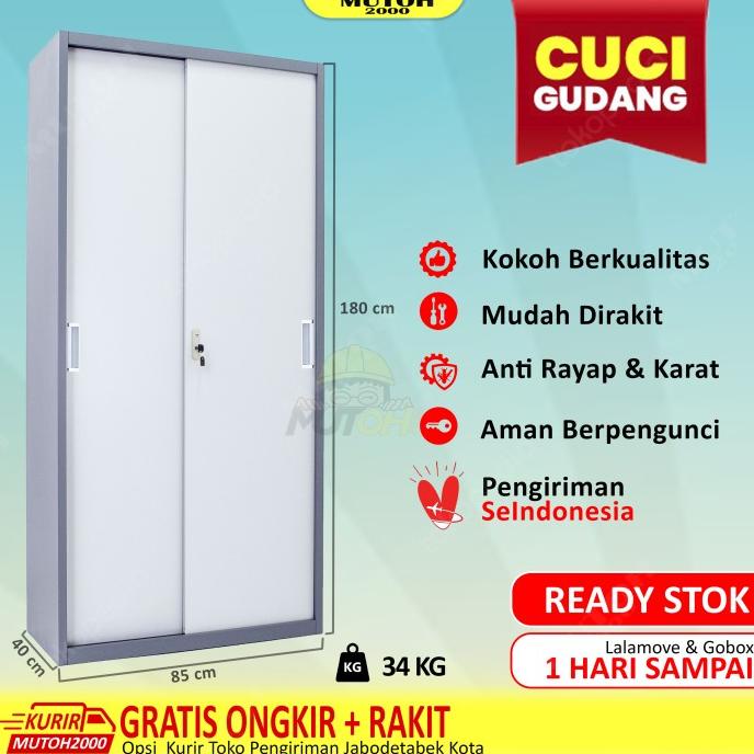 

Best Sales Lemari Arsip Lemari Besi Filling Cabinet - Pintu Plat Sliding Geser Berkualitas