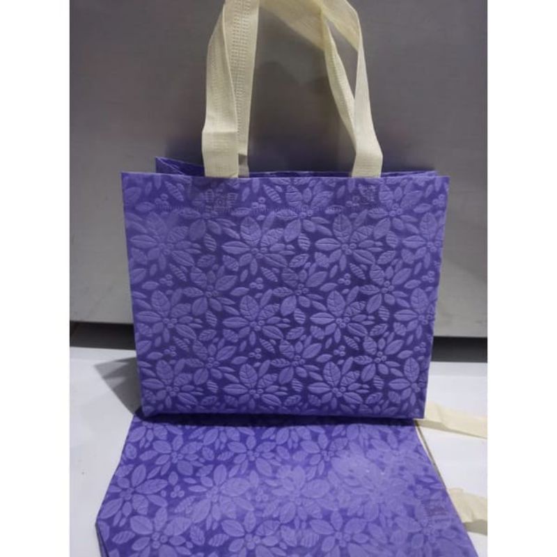 

Tas Spunbond Souvenir Nikah Goodie Bag Bingkisan Tas mini textur 22x27x10