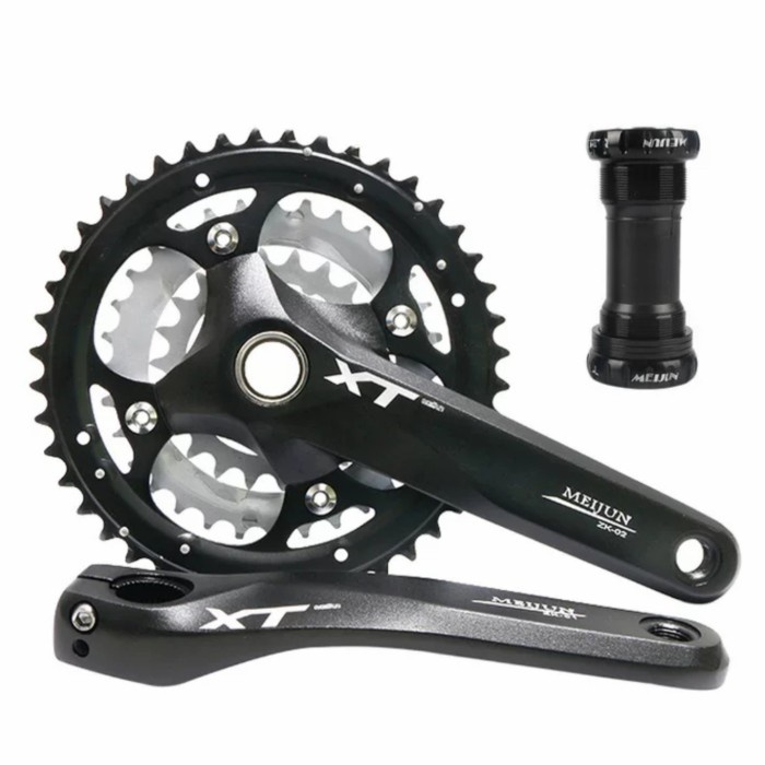 ✨Ori Meijun Xt Crankset Triple Crank Set Ht2 Not Shimano Alivio Deore Slx Terbatas