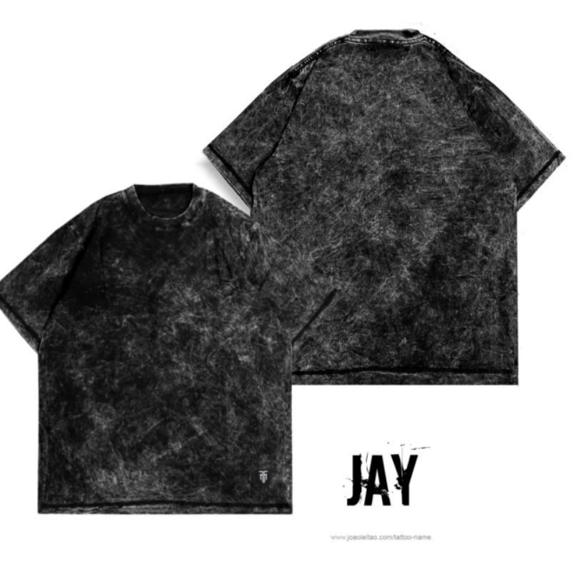 Jay - Kaos Oversize Distro Wash Polos Cotton Combed 24S / Kaos Wash / Sandwash Bla / Kaos Polos