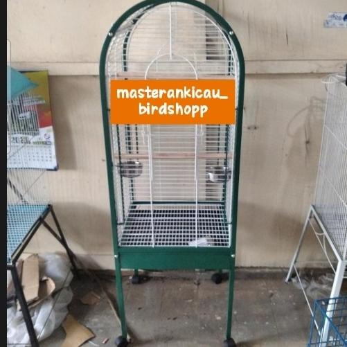 kandang sangkar besi roda bongkar pasang buat aviary mini kuat kokoh