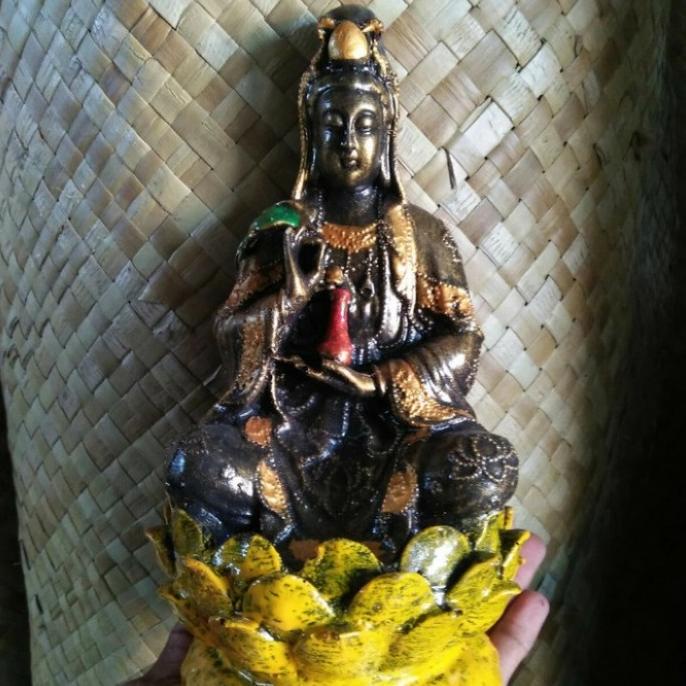 ] Patung dewi kwan im fiber 25 antik