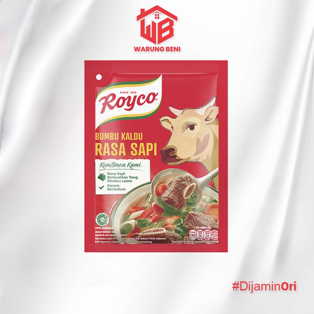 

Royco Bumbu Kaldu Sapi Penyedap Rasa Penyedap Makanan 100g