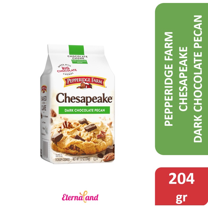 

Pepperidge Farm Chesapeake Dark Chocolate Pecan Cookies -Kukis Cokelat