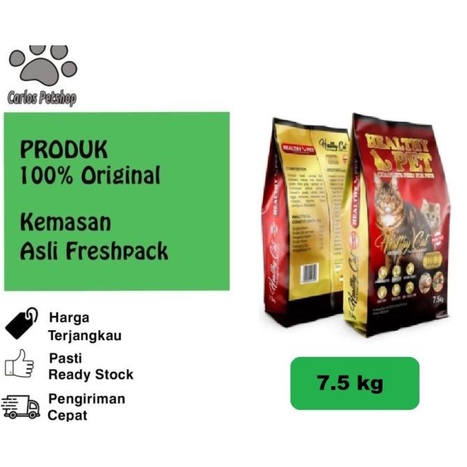 Healthy Pet Cat 7.5 Kg For All Life Stages 7.5 Kg Freshpack - Gojek  Mixmatchstyle