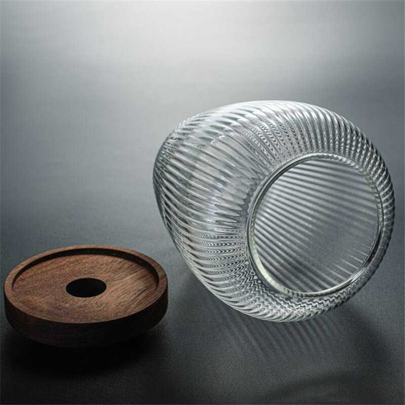 Toples Kaca Lebaran Tutup Kayu Kedap Udara Besar / Toples Kue Kering Kaca / Toples Lebaran C Unik /