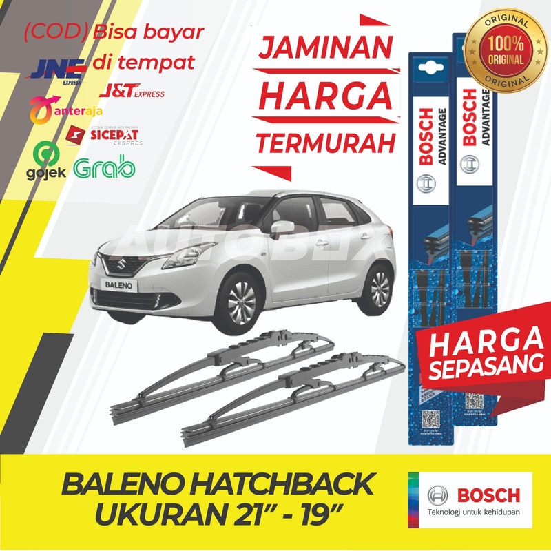 Wiper Suzuki Baleno Hatchback Bosch Depan Sepasang