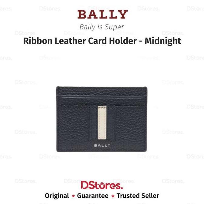 Bally Dompet Kartu Ribbon Leather Card Holder - Midnight