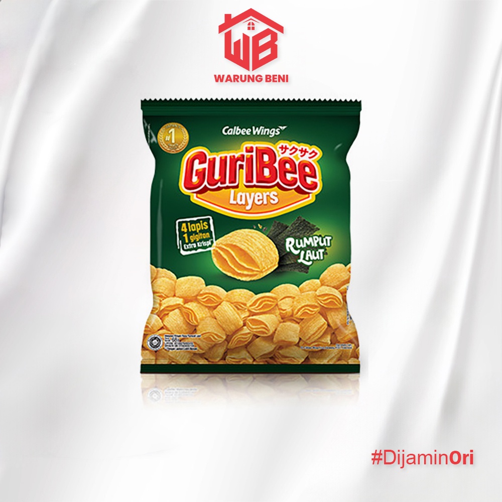 

Guribee Layers Makanan Ringan Rumput Laut 65 gr