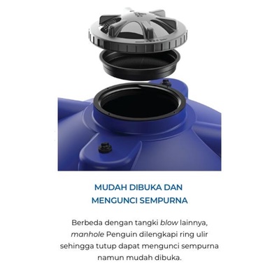 Terbaru Toren / Tangki Air Blow Penguin Kapasitas 250 Liter - Tw 25 Promo