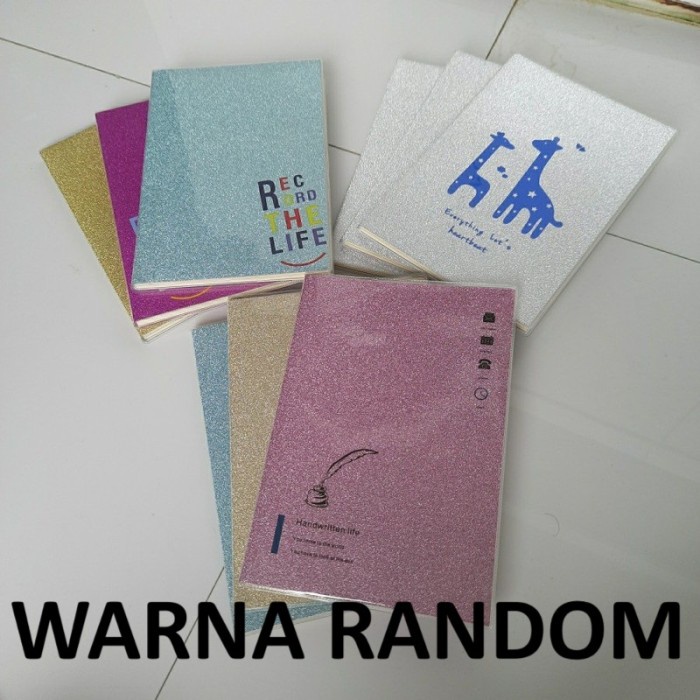 

Notebook A5 Glitter Diary Agenda Fancy 1 Buah