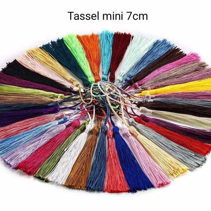 

yang dicari] Gantungan Tassel Rumbai Mini 7cm warna seri 2 dari 20 warna