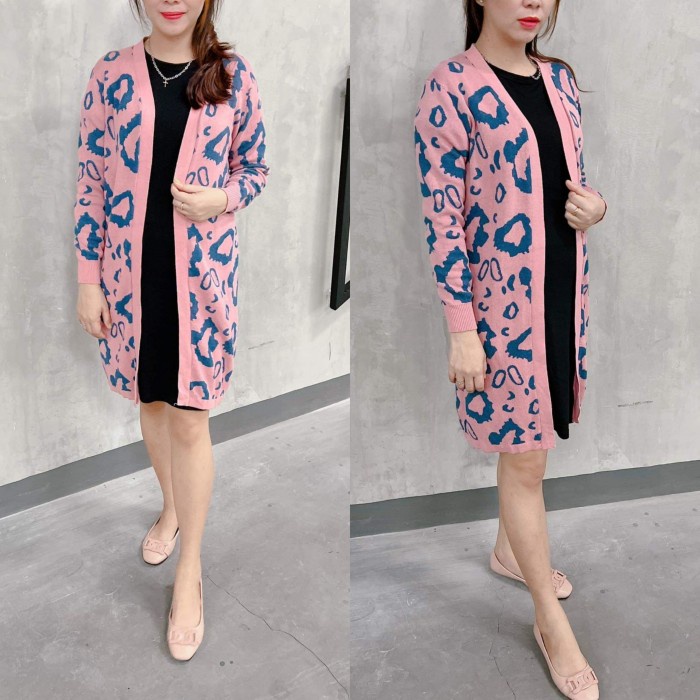 Cardigan Sweater Outer Jaket Wanita Rajut Import