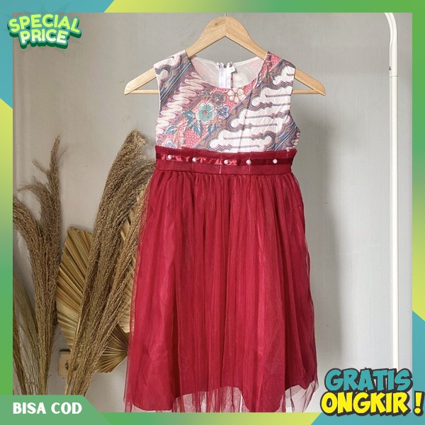 Pakaian Natal Anak Cewek Dress Party Snak Kecil Dres Nstal 1-9 Tahun Drea Import Anaj Perempuan Baju