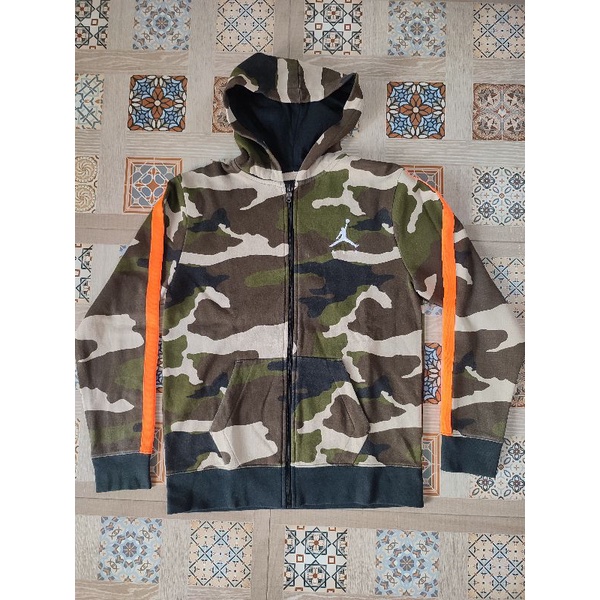 Hoodie Zipper Air Jordan Camo Jacket Loreng Jordan