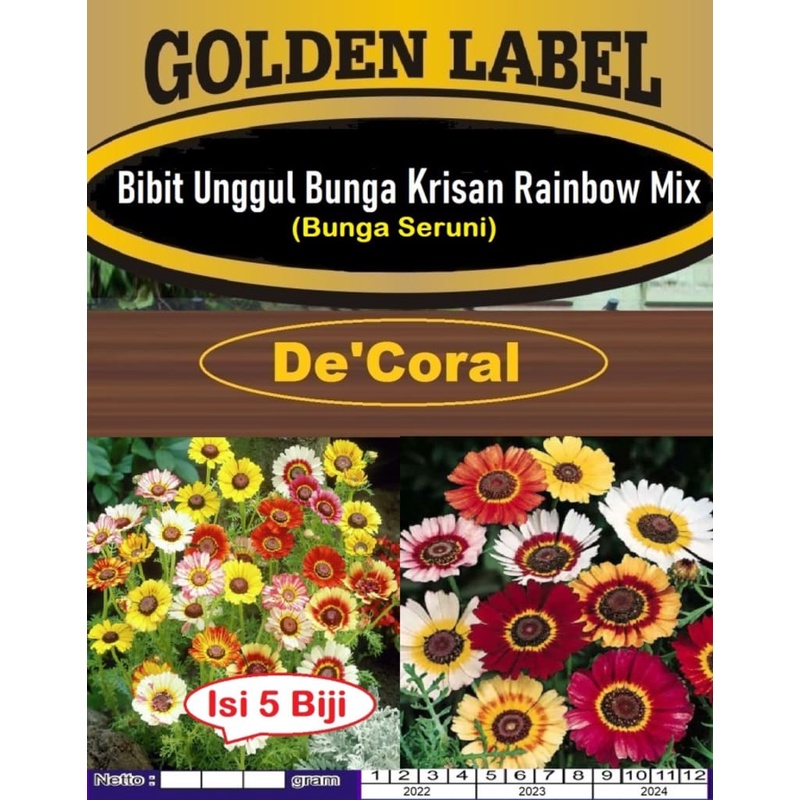 Bibit Bunga Krisan Rainbow Mix|Benih Bunga Krisan Mix|Bunga Seruni Mix