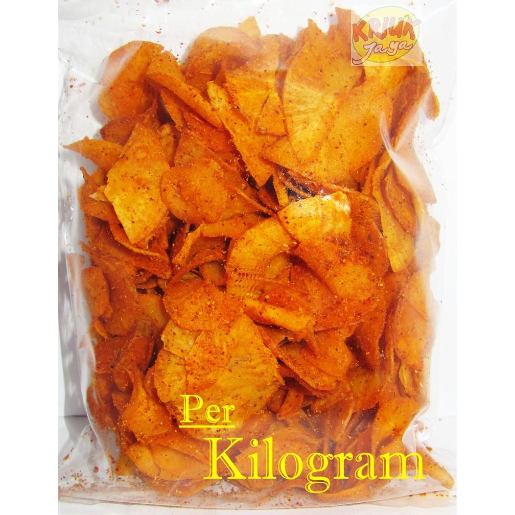 

Termurah KERIPIK SINGKONG SETAN / SINGSET ... PEDAS ( 1 Kg ) Best Seller