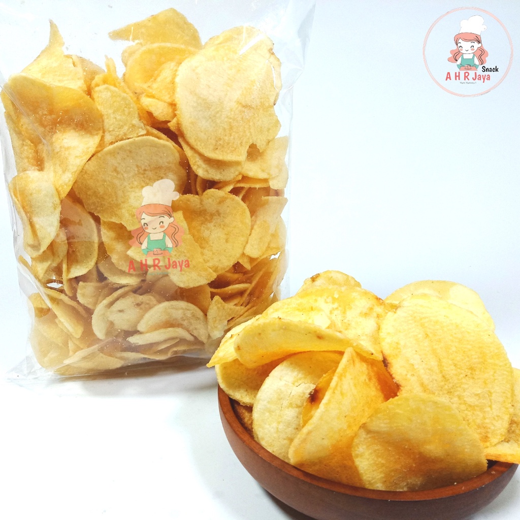 

Ready KERIPIK KENTANG ORIGINAL 500 GR /Asin Gurih / Keripik Curah / Termurah / Crispy Non COD