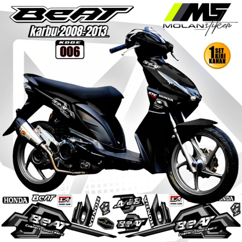 Decal Sticker Striping Variasi Motif Ori Beat 2008/2009 Beat Karbu 2008-2013 Beat Carburator Honda B