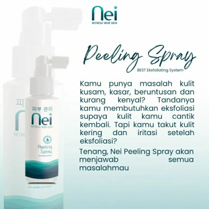 NEI PEELING SPRAY 90ML PENGHILANG DAKI & PENCERAH KULIT