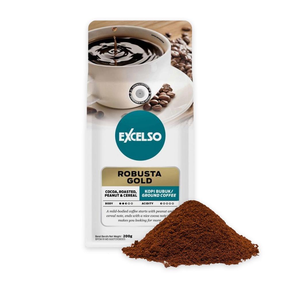 

Flash Sale - Excelso Kopi Robusta Gold Bubuk 200G ,.