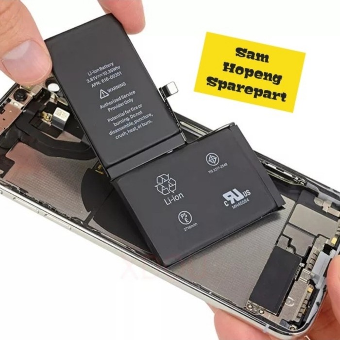 Iphone X Batre Baterai Battery Batere Original