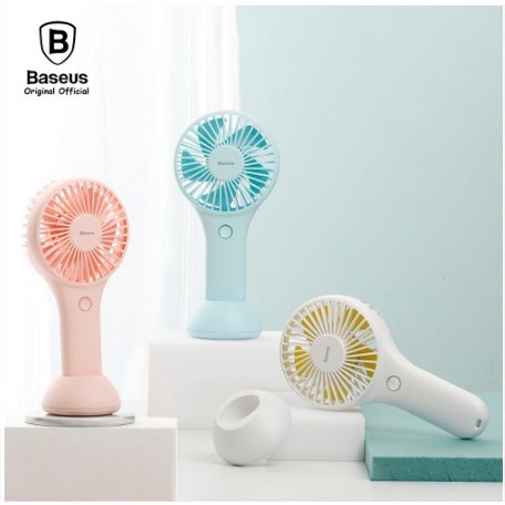 TERLARIS Baseus Bingo Mini Hand Kipas Angin Mini Portable dan Dekstop Meja USB /KIPAS ANGIN