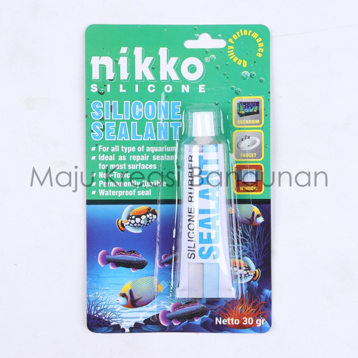 

Lem Kaca Sealant Nikko Kecil 30gr Silicone Clear Bening Aquarium 30 Gr