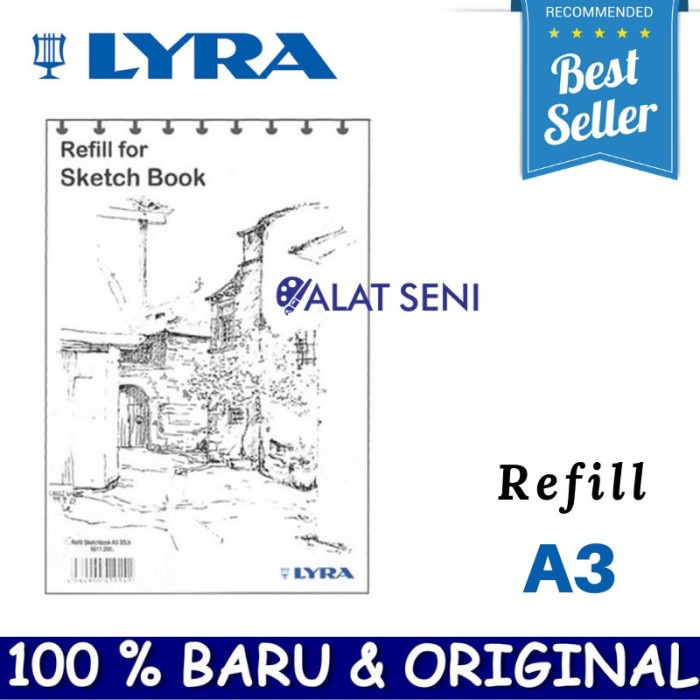 

BIG LYRA SKETCHBOOK A3 & L A3 - SKETCH BOOK ISI 30 LEMBAR - GROSIR - -
