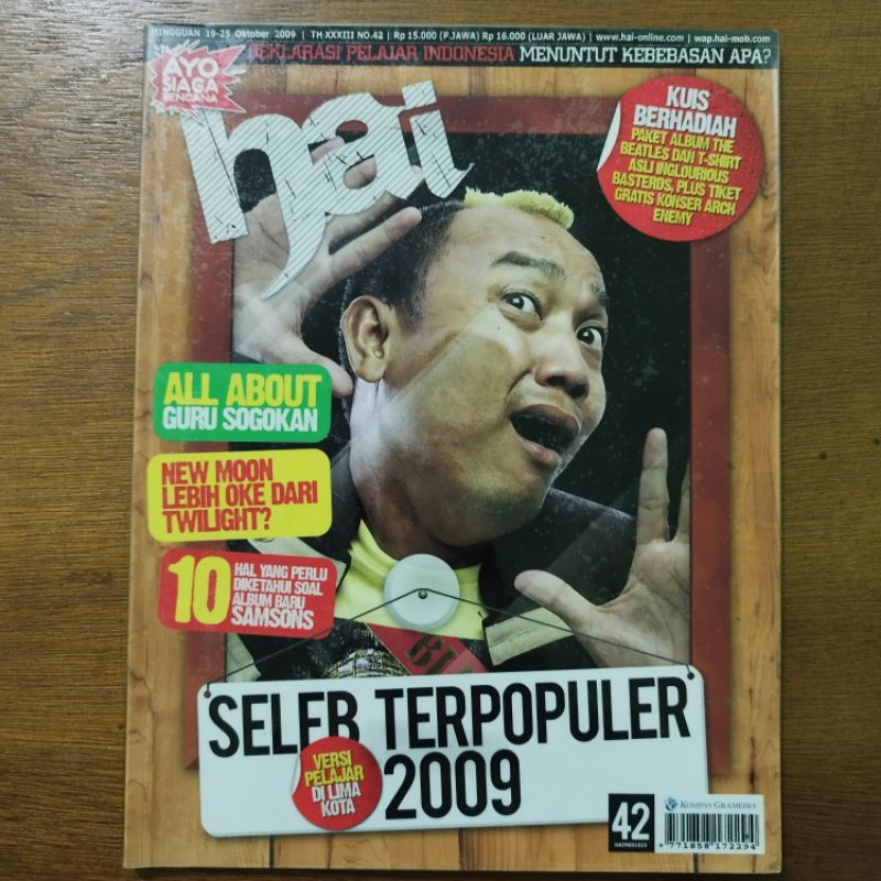Pin up Nidji, Sherina, ungu, Gribs, efek Rumah Kaca, king of convenience, Majalah Hai Azis gagap