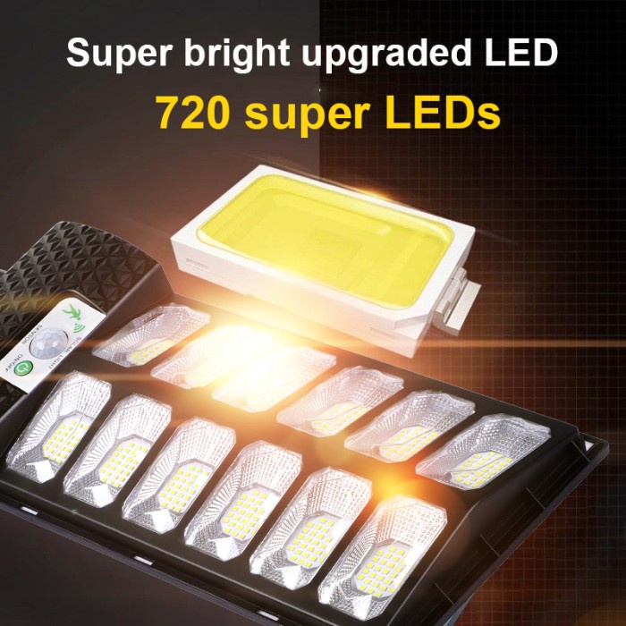 Ookas Lampu Jalan Tenaga Surya Led Outdoor Waterproof Sensor Lampu