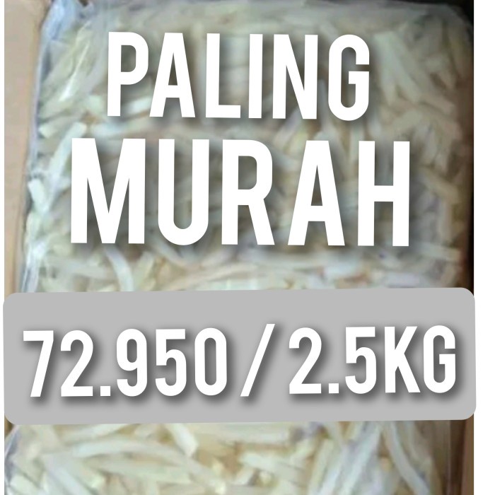 

KENTANG GORENG AVIKO SHOESTRING CUT 7mm. 2.5Kg Polos
