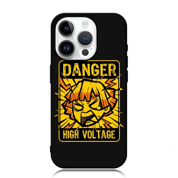 Casing Hardcase Softcase iPhone 15 Plus Pro Max Zenitsu high voltage AE1720 Case Custom S2