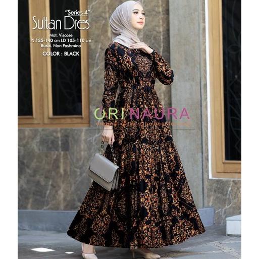 TERLARIS GAMIS SULTAN BAHAN KATUN ADEM TEBAL//GAMIS SYAR'I MOTIF SULTAN TERBARU//GAMIS SULTAN BUSUI 