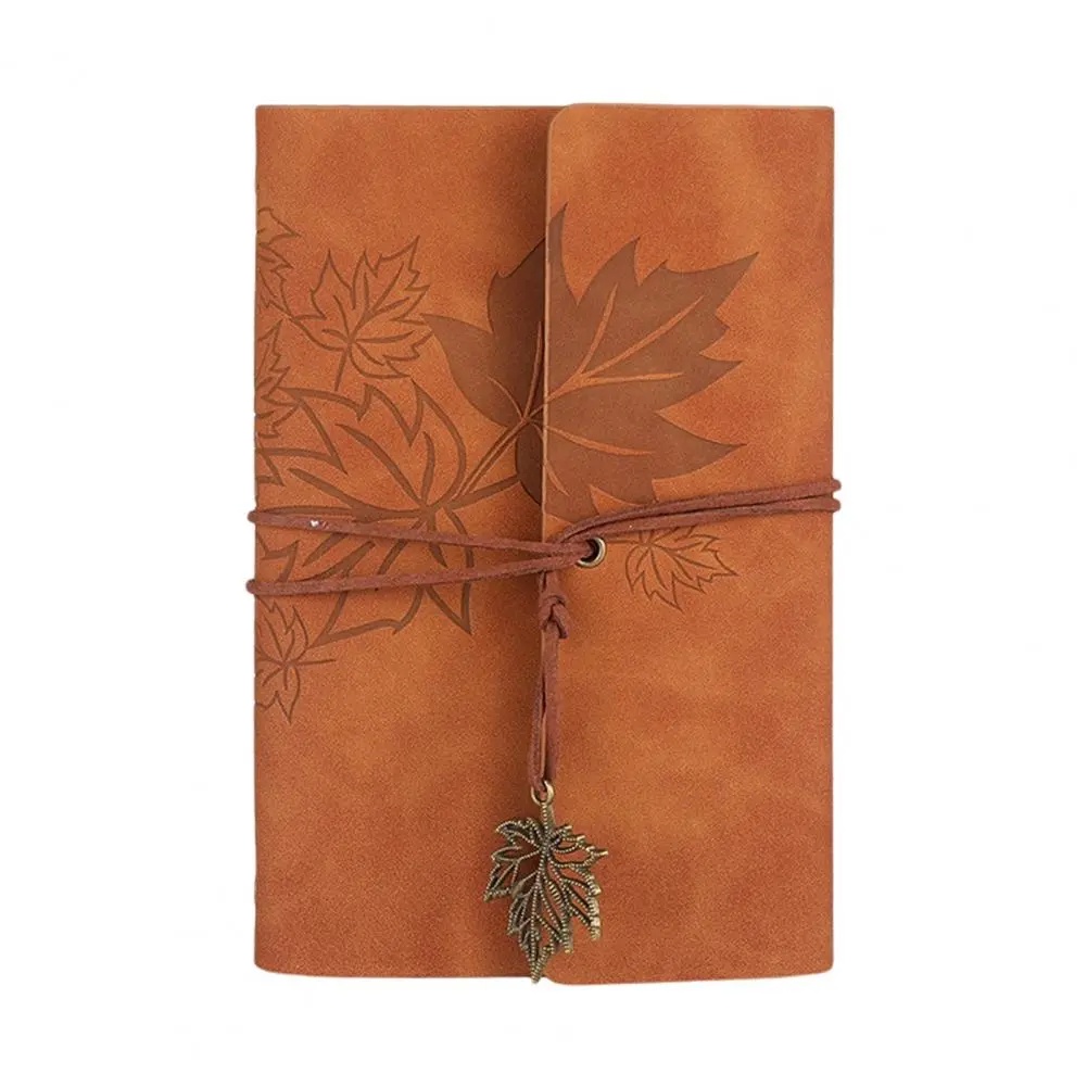 

Buku Catatan Harian Binder Kulit Retro Maple Leaf