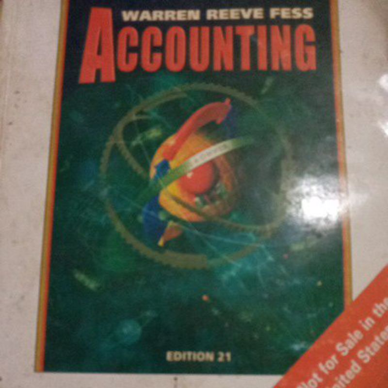 accounting Warren Reeve Fess Edition 21 English book