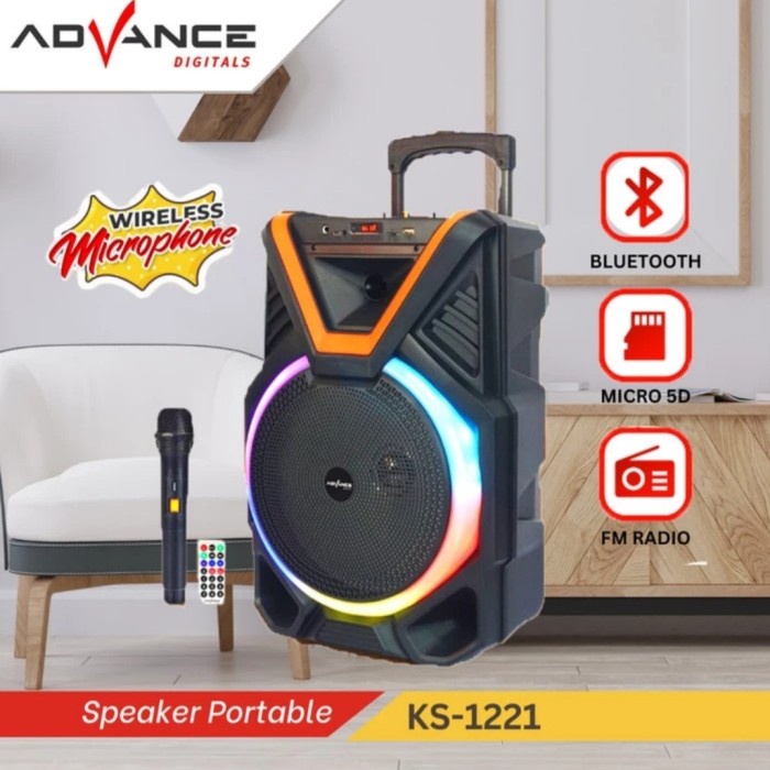 Promo Advance Speaker Portable 12 Inch Ks-1221