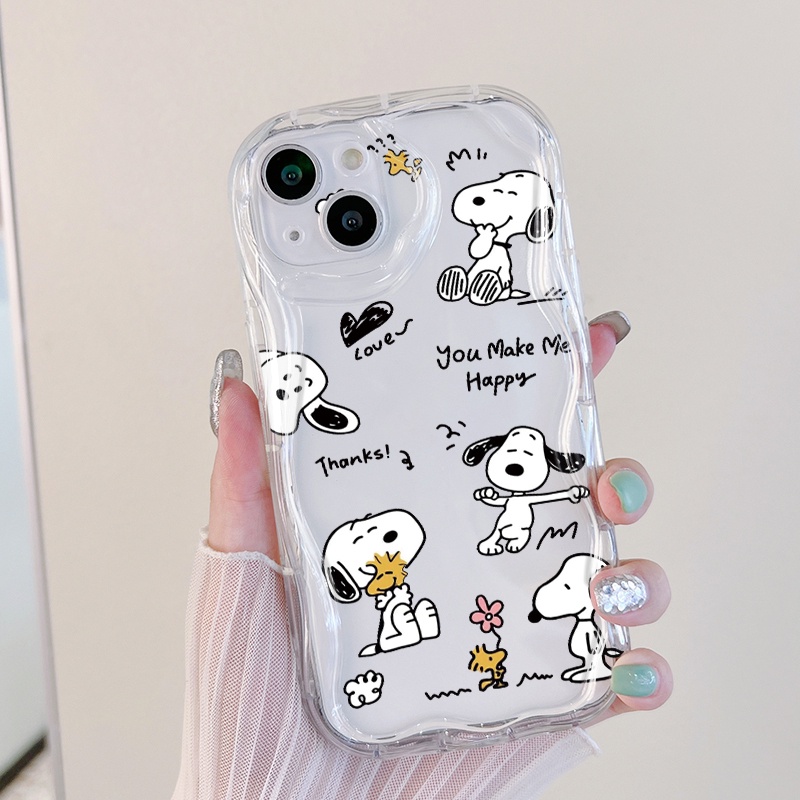 Casing Ponsel untuk Samsung galaxy A50 A50s A30s A51 M40s A52 A52s 5G Case Snoopy dan pola Woodstock