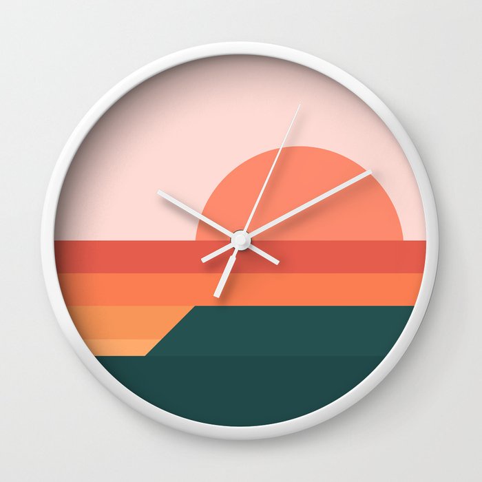 Jam Dinding Pemandangan Sunseeker 08