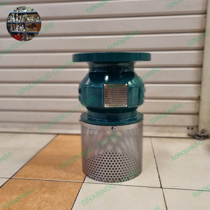 ✅New Foot Klep Valve 4 Inch Dn 100 Flange Jis 10K Cast Iron Gala Berkualitas