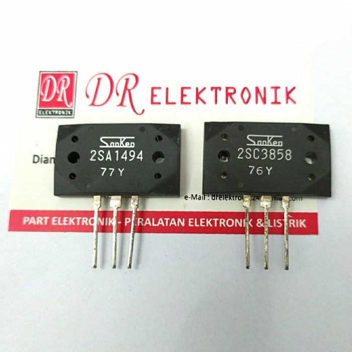 Satu Set Transistor Final Sanken Ori Super 2Sa1494 2Sc3858 A1494 C3858