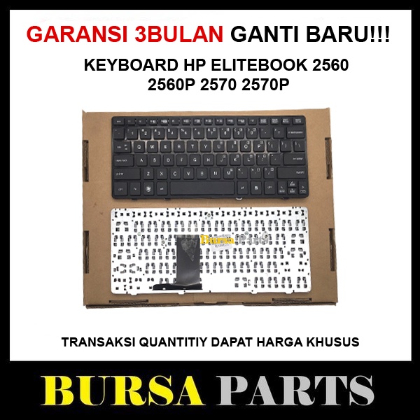 Keyboard Laptop HP EliteBook 2560 2560p 2570 2570p