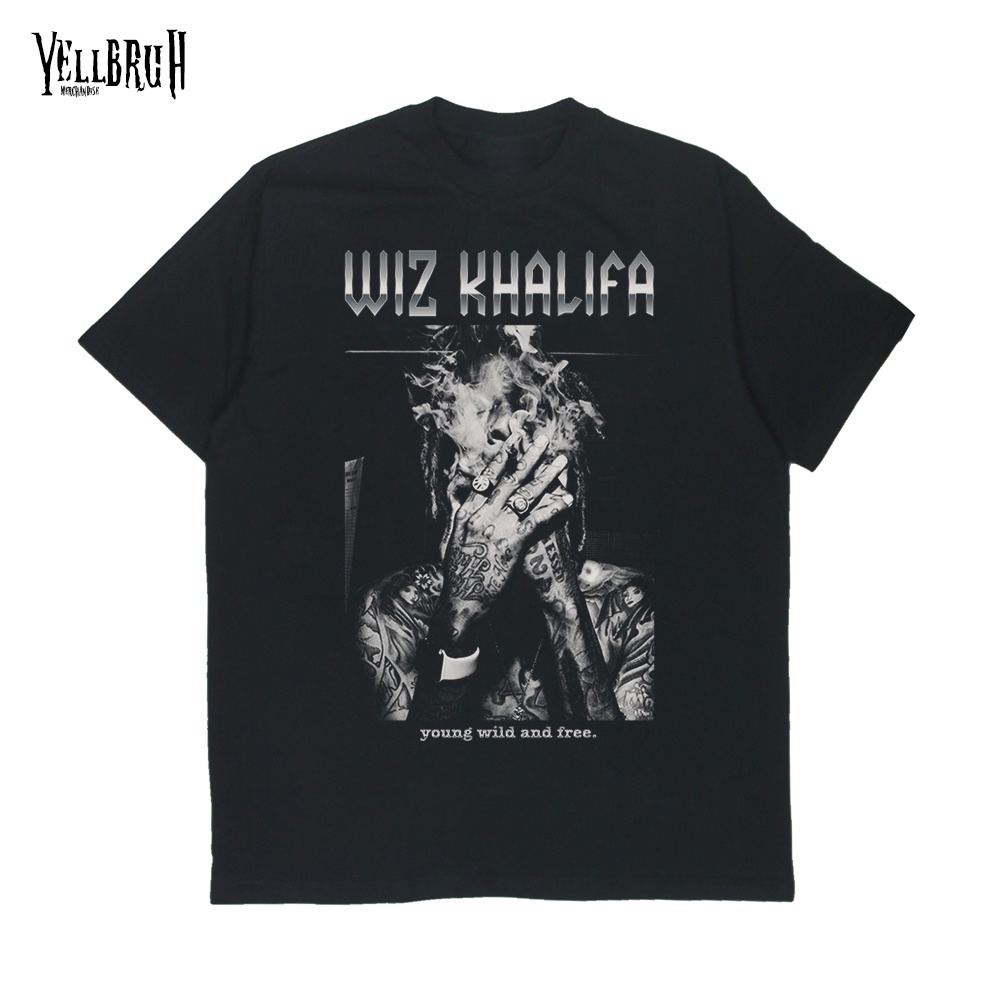 Kaos Wiz Khalifaa Rap Tee Vintage Keren Y1