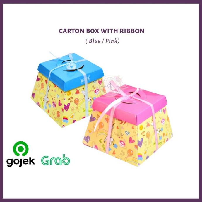 

HAPPYSTORE Snack Box Ulang Tahun Pink Carton Box With Ribbon (10 Pcs)
